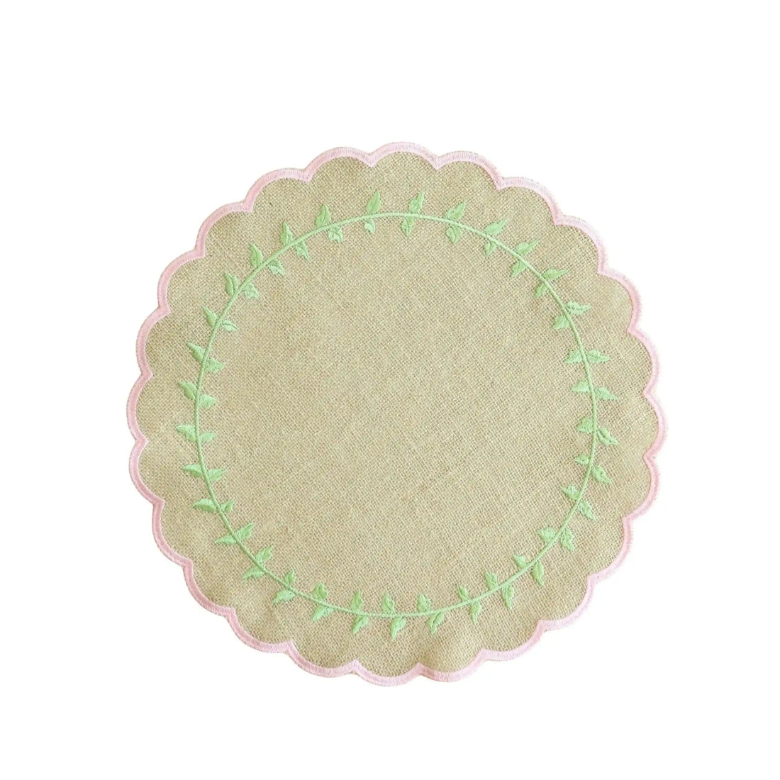 Ariana Leaves Burlap Placemats