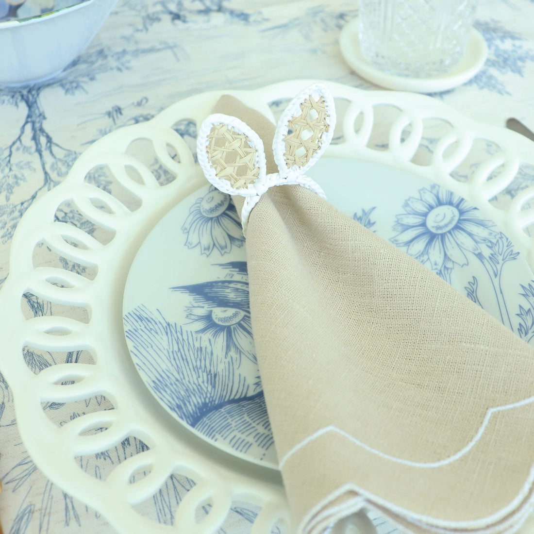 Bunny Cane Napkin Ring