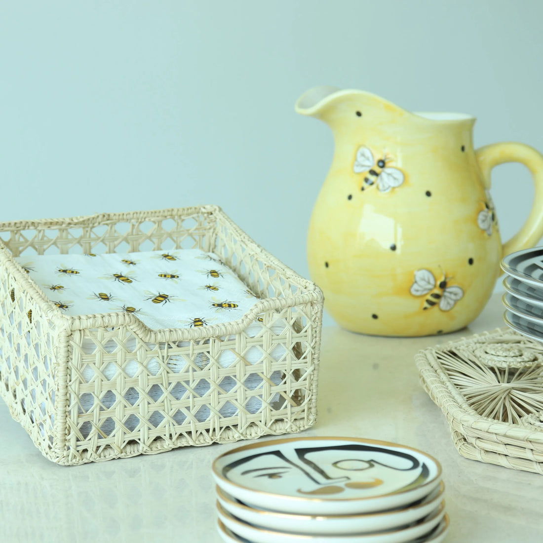 Iraca Cane Napkin Holder